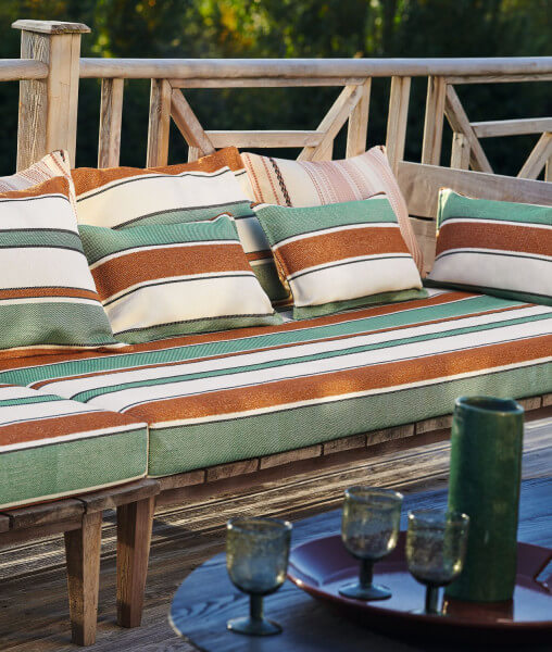 striped outdoor fabric
